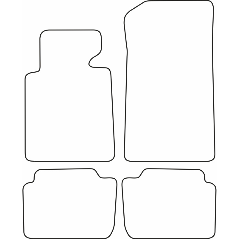 Set car mats  BMW 3-Series (E46) 1998-2002