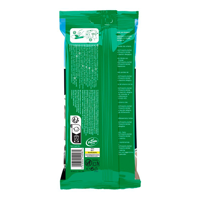 Turtle Wax 54098 Clear Vue Glass Cleaner Wipes 24 Pack
