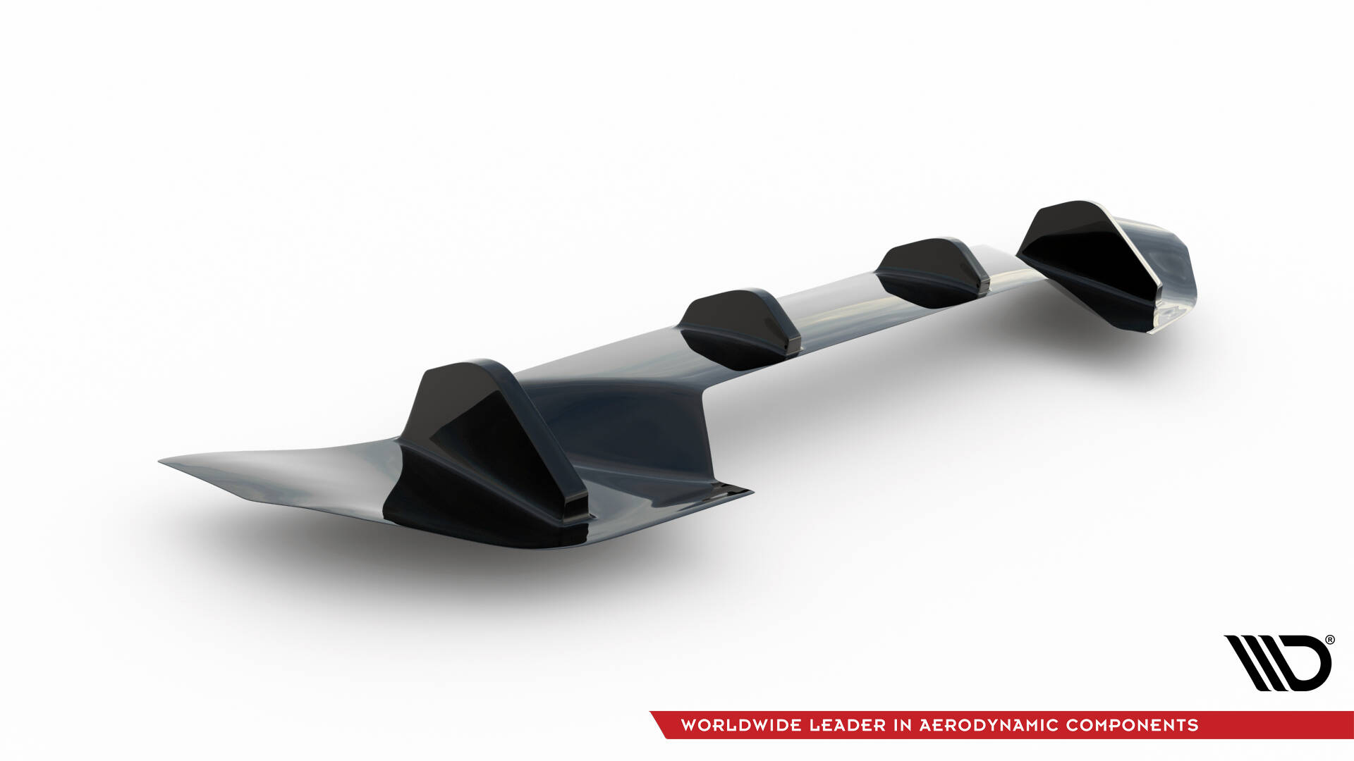 Diffuser passend voor Mercedes AMG GT / GT S C190 Glans Zwart