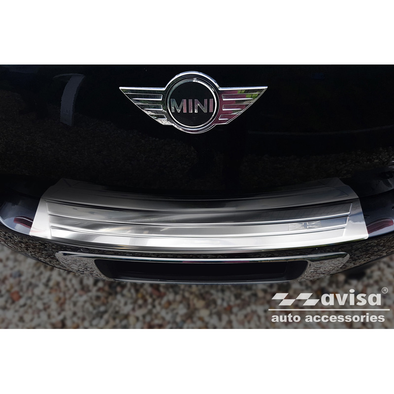 Stainless Steel Rear bumper protector  Mini Countryman R60 2010-2014 'British Flag'