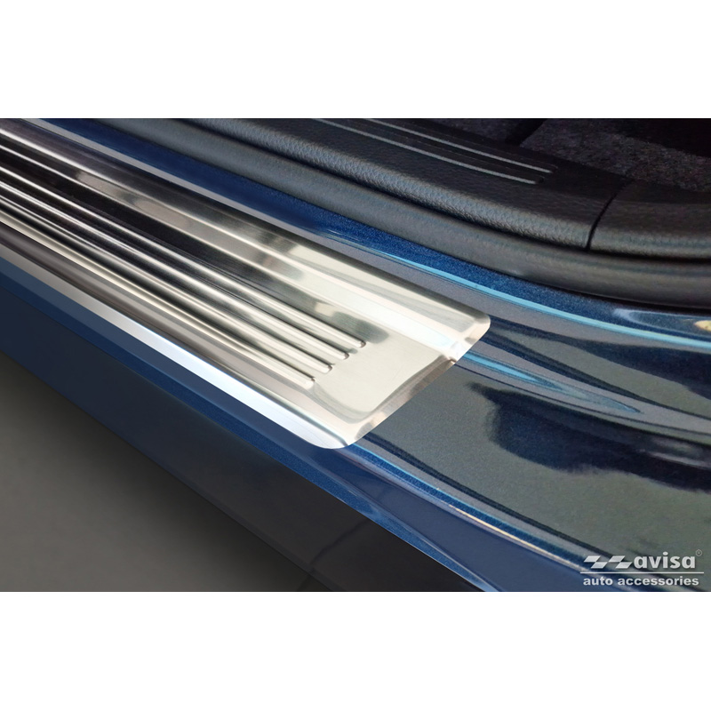 Inox door sill protectors  Honda CR-V VI (RS_) 2023- - 'Lines' - 4-pieces