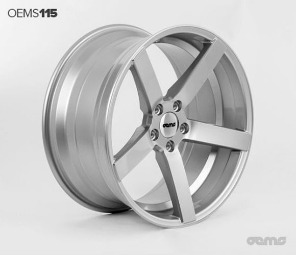 OEMS 115 20X10 5X112 38 MACHINED SILVER Wheels