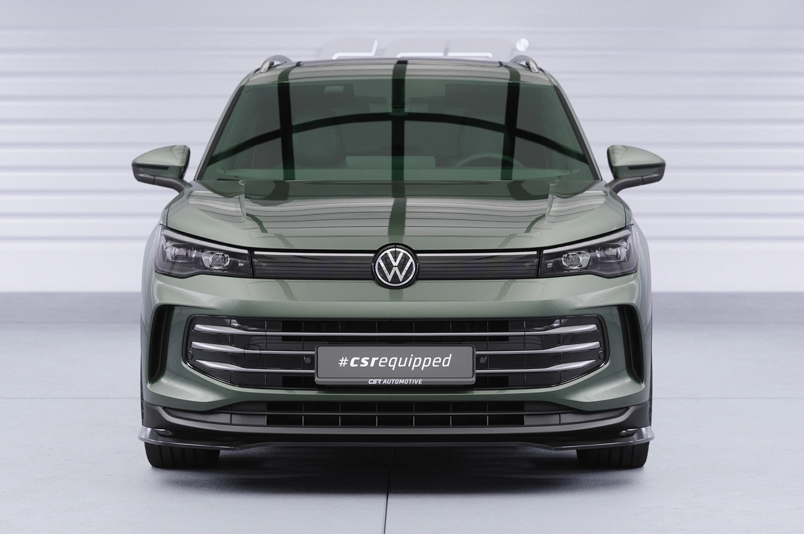 Voorspoiler passend voor VW Tiguan 3 glans zwart