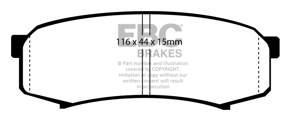 EBC Brakes TOYOTA Landcruiser 4.0 (GRJ120) 2003-2008 Remblokken
