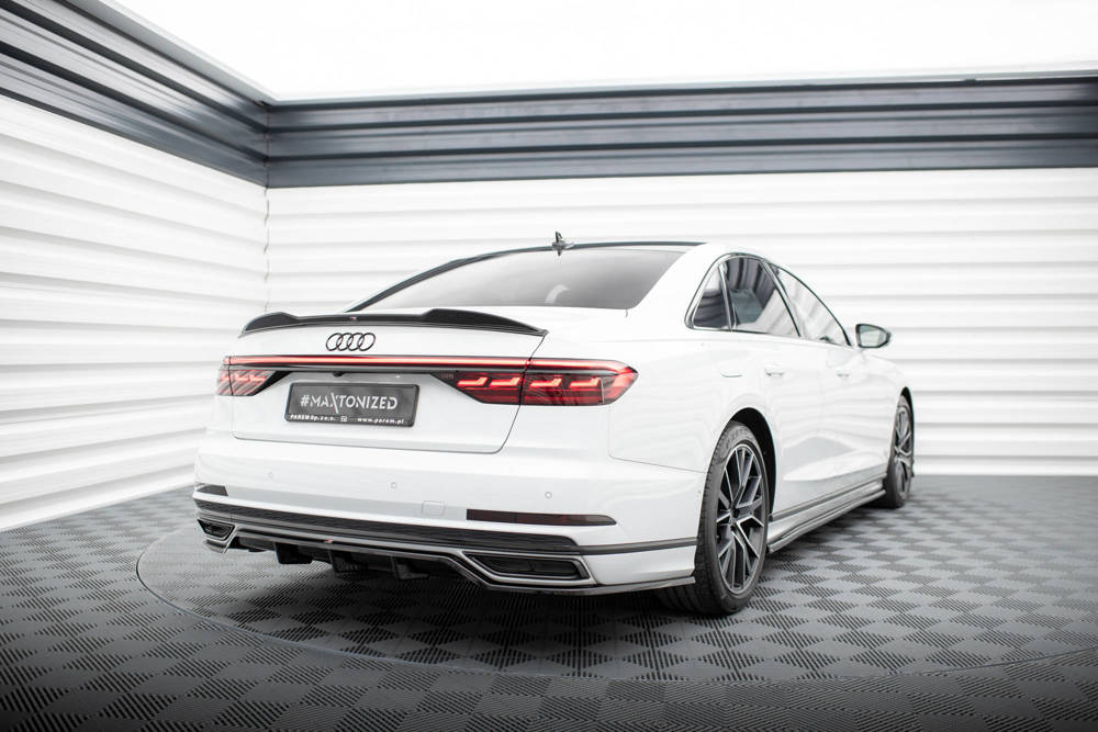 Spoiler passend voor Audi A8 / A8 S-Line / S8 D5  Maxton Glans Zwart