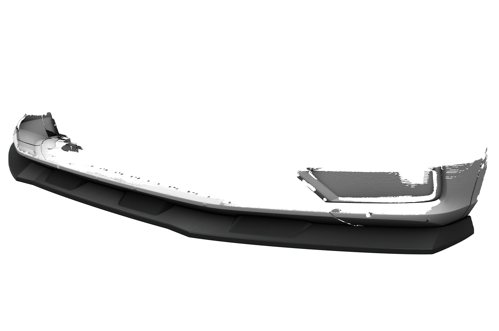 Voorspoiler passend voor VW Tiguan 2 (Typ AD) Basis glans zwart 2016–06/2020