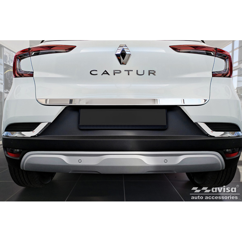 Chrome Stainless Steel Tailgate Trim  Renault Captur II 2019- & Mitsubishi ASX II 2023-