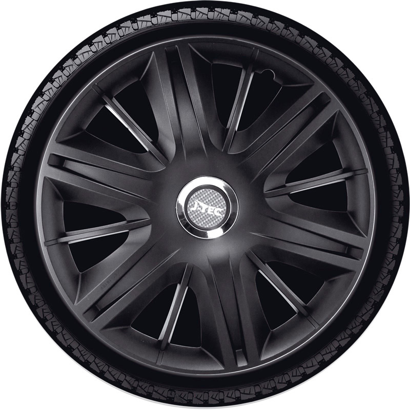 Set J-Tec wheel covers Maximus 16-inch black + chrome ring