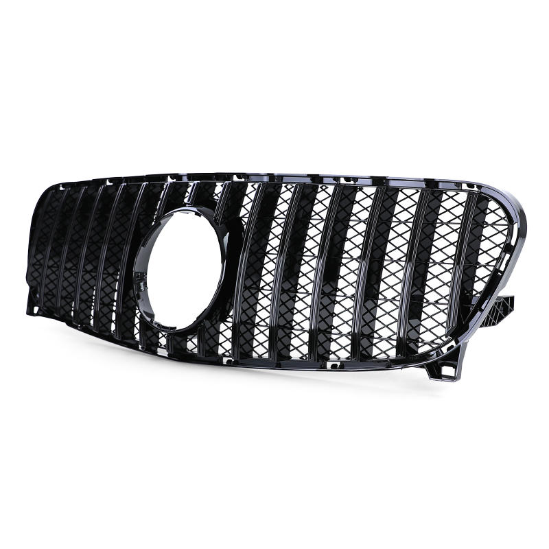 Grill passend voor Mercedes GLA X156 13-16 Glanzend Zwart
