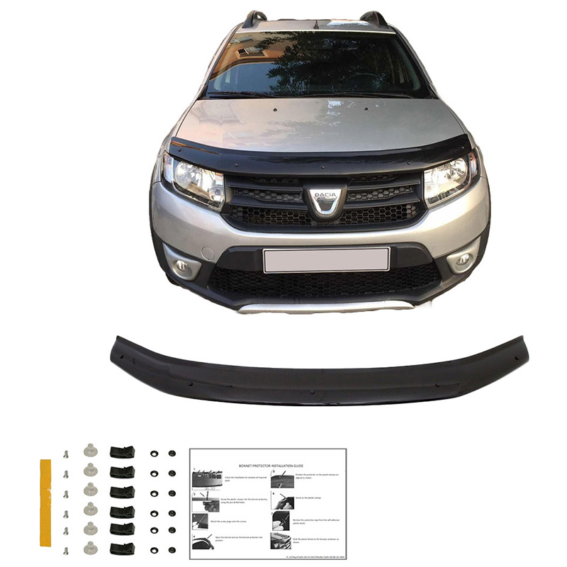 Bonnet Protector  Dacia Sandero Stepway II (B52) 2012-2020 - Gloss black