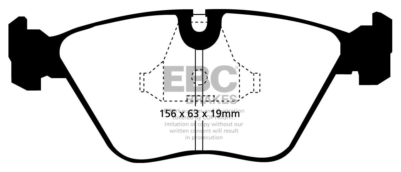 EBC Brakes BMW M3 3.2 CSL (E46) 2004-2006 Remblokken voorzijde y