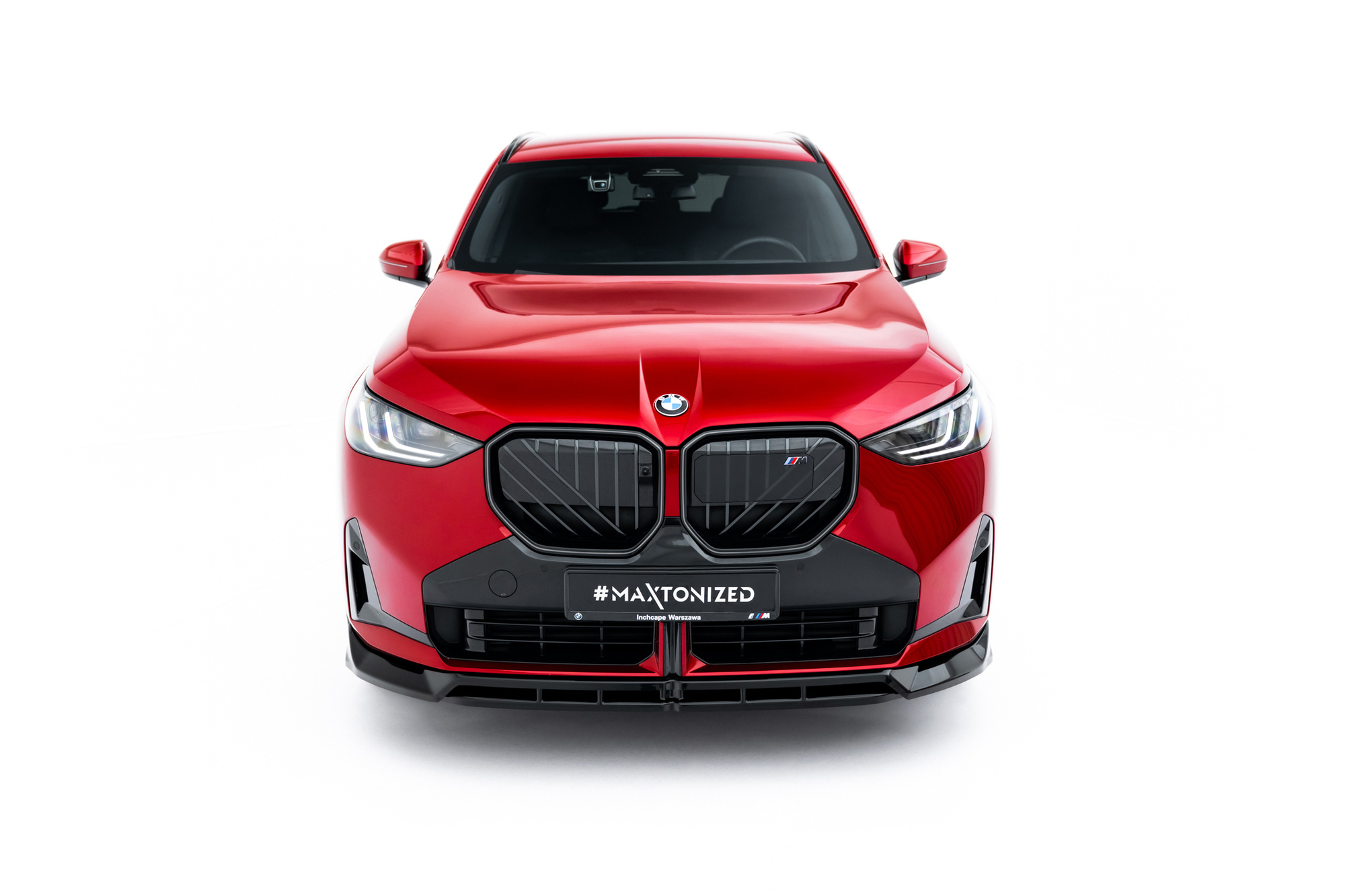 Voorspoiler passend voor BMW X3 M-Pack / M50 G45 Glans Zwart