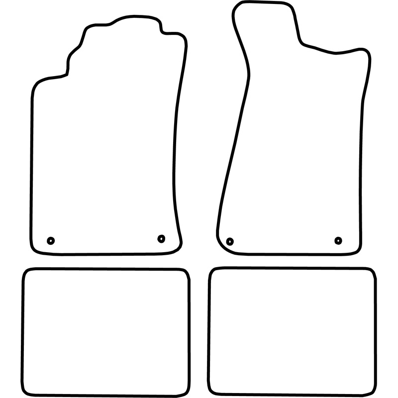 Set car mats  Audi 80/90 1984-1995