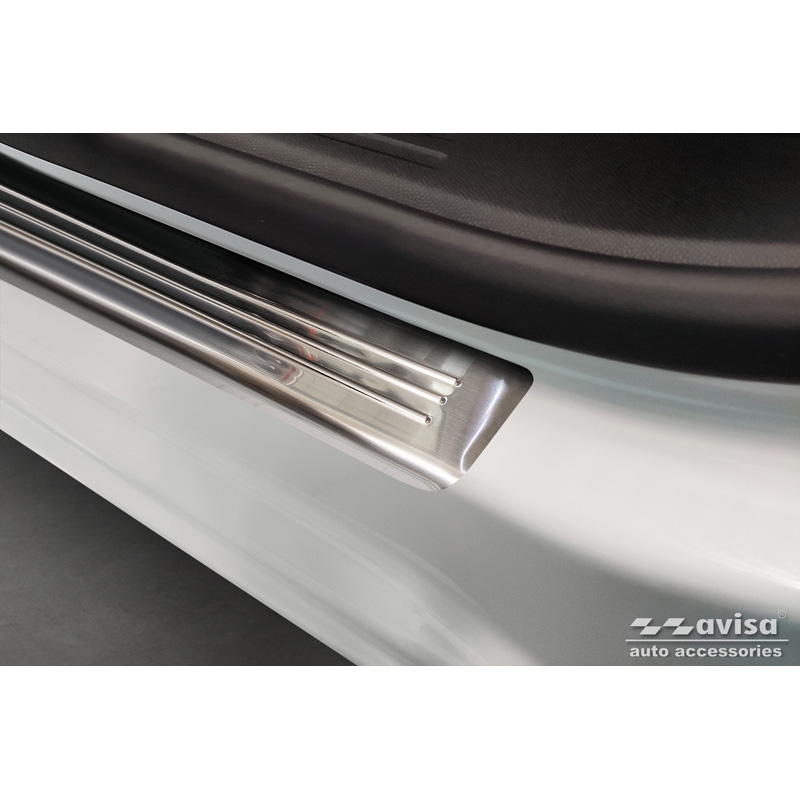 Stainless Steel Door sill protectors  Opel Mokka II 2020- 'Lines' - 4-pieces