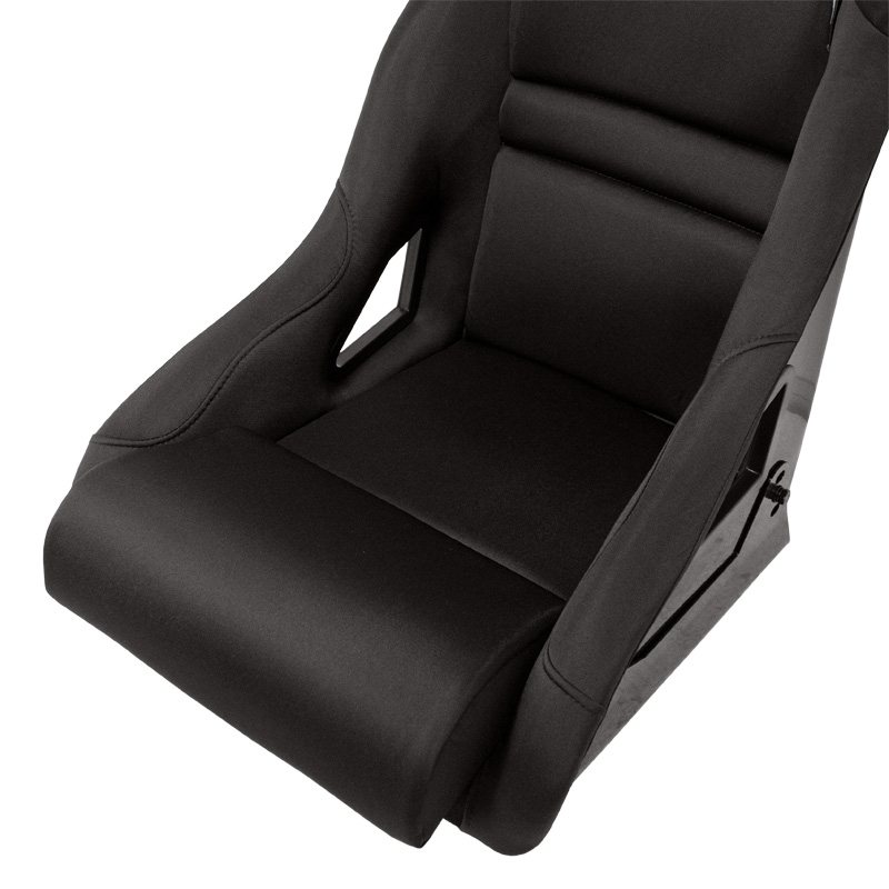 Sport seat 'BS8' - Black - Non-reclinable fibreglass back-rest - incl. slides