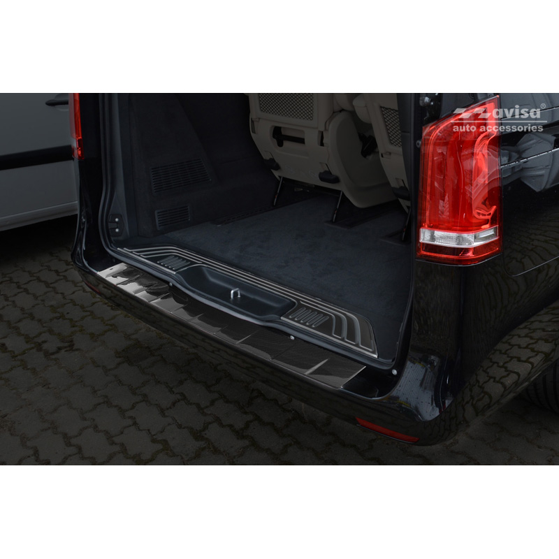 Real 3D Carbon Rear bumper protector  Mercedes Vito / V-Class 2014-2019 & Facelift 2019-