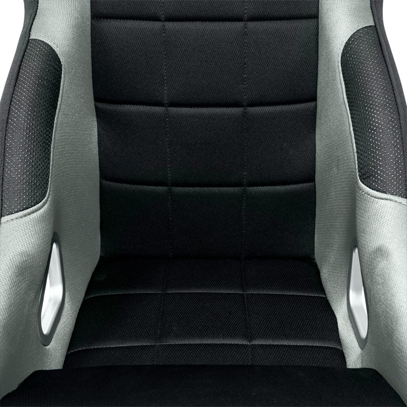 Sport seat 'K5' - Black/Grey - Non-reclinable back-rest - incl. slides