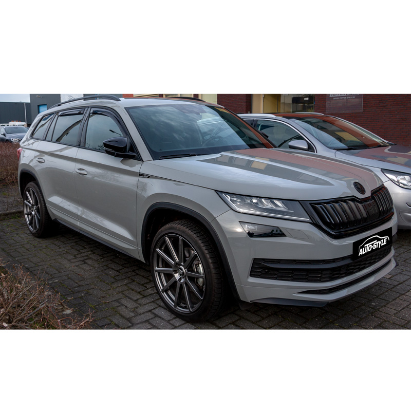 Window Visors Dark  Skoda Kodiaq 2017- (with black windowslot only)