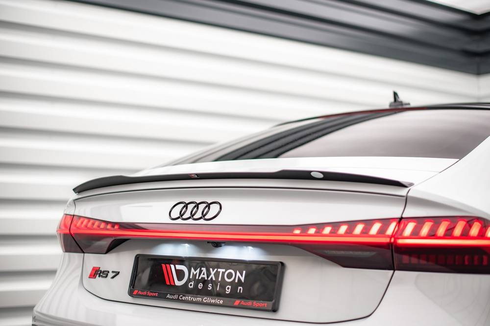 Spoiler passend voor Audi A7 / A7 S-Line / S7 / RS7 C8 Glanzend Zwart Maxton
