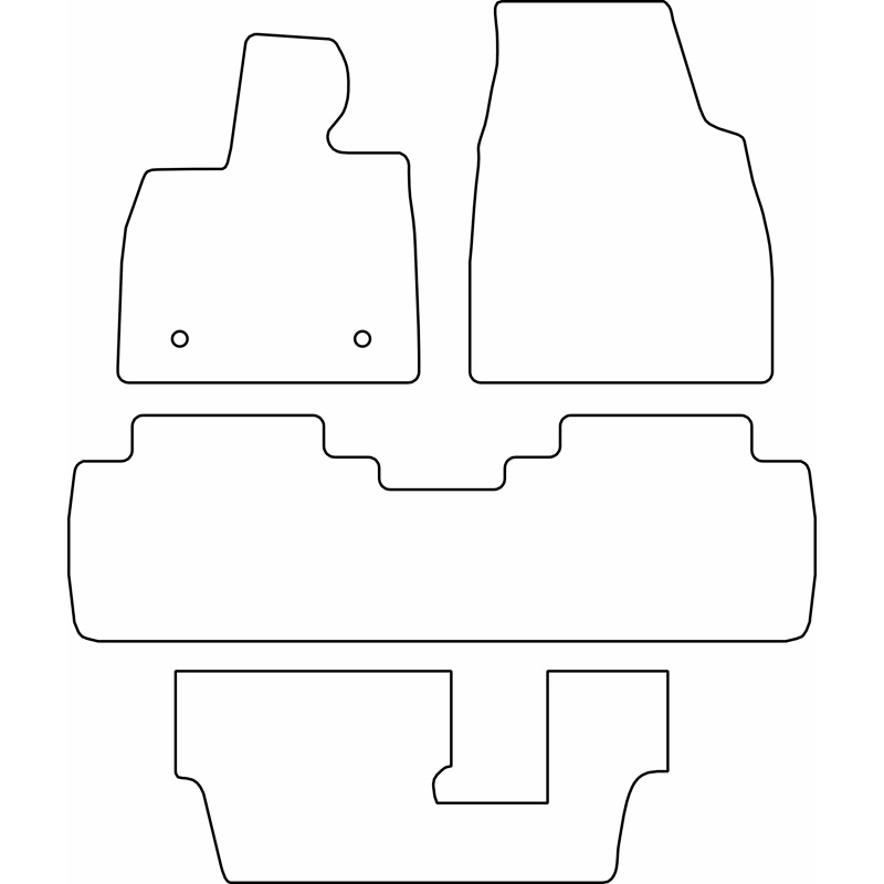 Set car mats  BYD Tang EV 7-persons 2023-