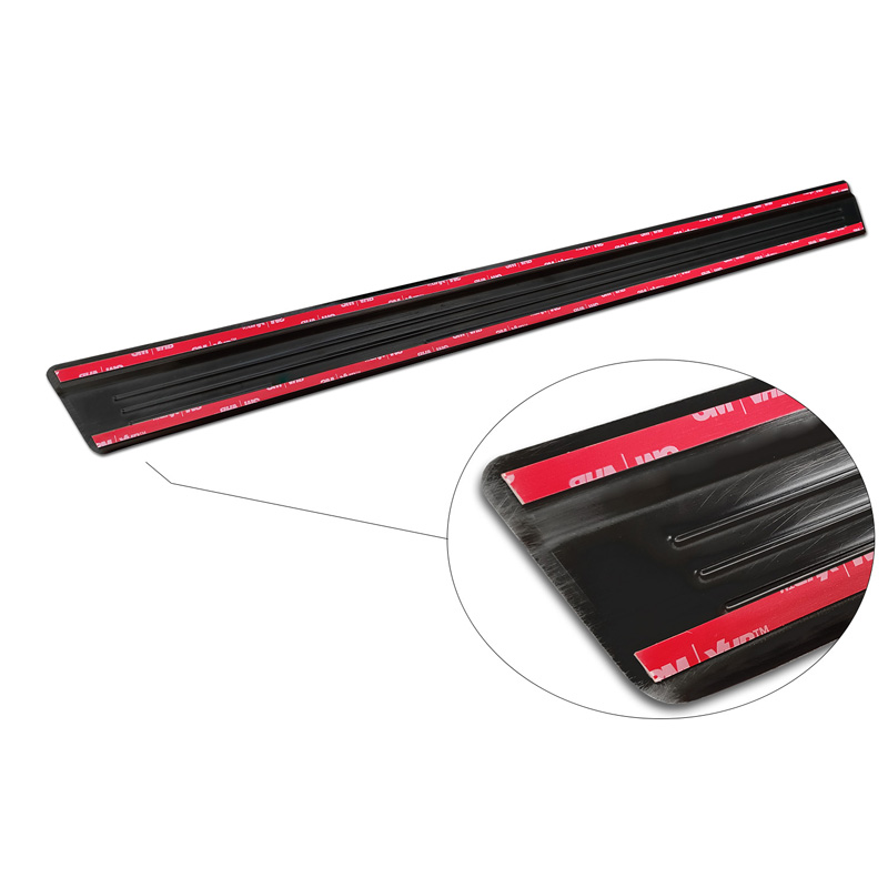 Black Stainless Steel Door sill protectors  Nissan Qashqai III 2021- - 'Special Edition' - 4-pieces