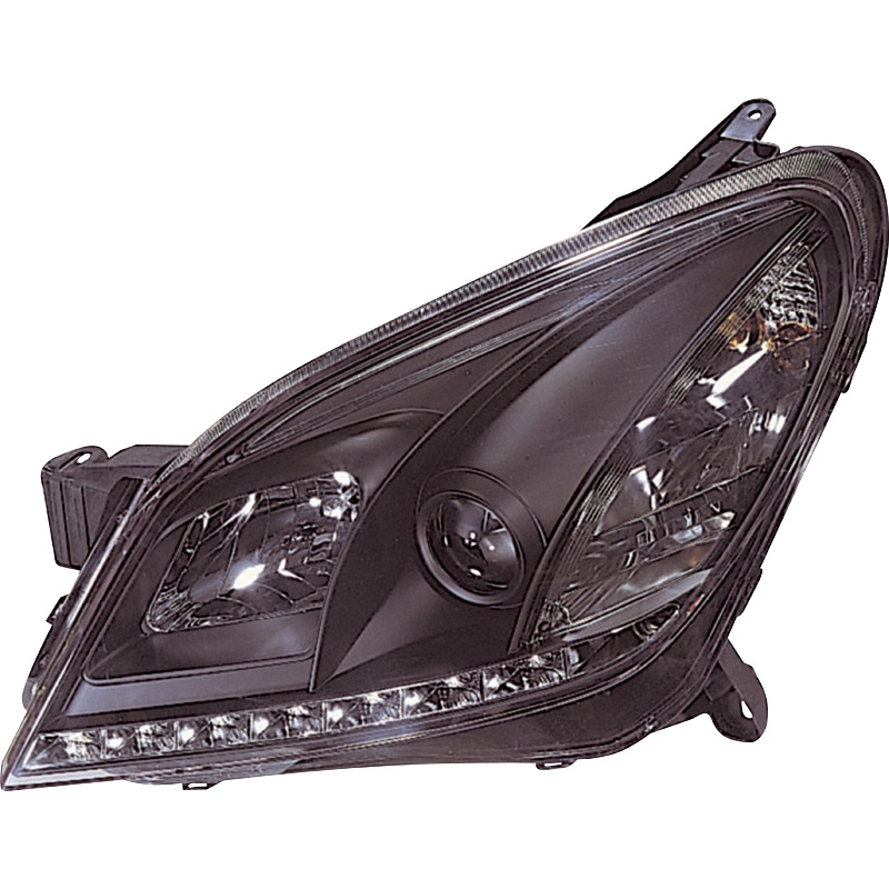 Set Headlights in DRL-Look  Opel Astra H 2004-2009 - Black