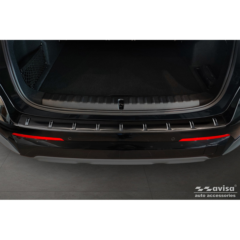 Black Stainless Steel Rear bumper protector  BMW X1 U11 / X1 U11 xLine 2022- 'STRONG EDITION'