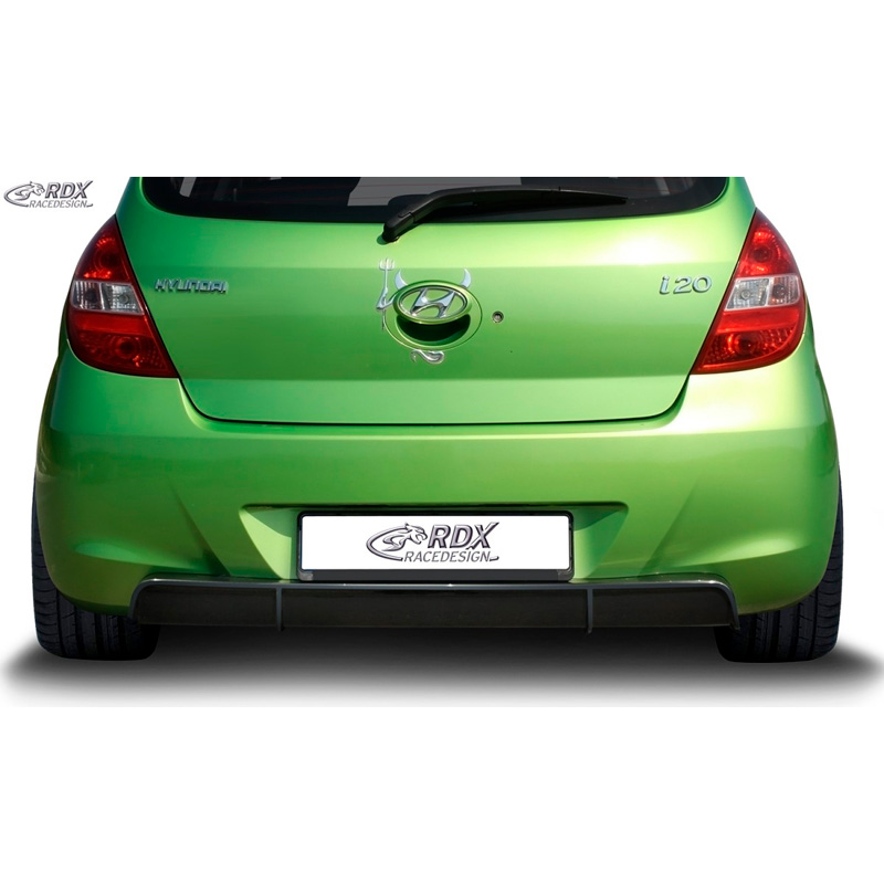 Rear bumper skirt 'Diffuser'  Hyundai i20 PB/PBT 2008-2012 (ABS glossy black)