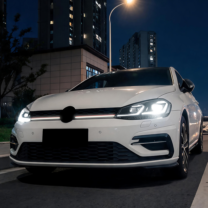 GTi-Look Grill with LED-Strip  Volkswagen Golf VII (7.5) HB/Variant Facelift 2017-2020