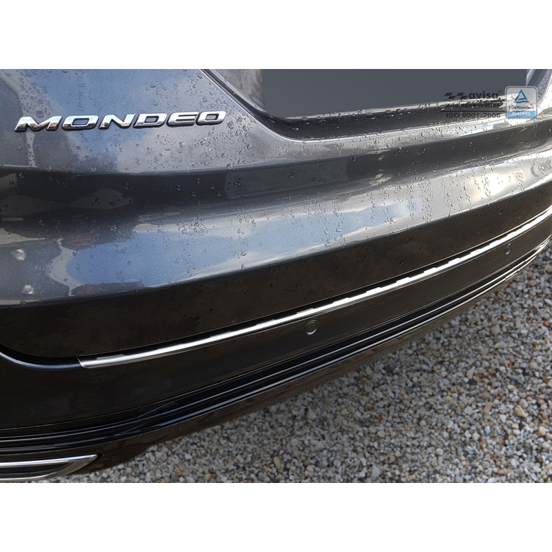Stainless Steel Rear bumper protector  Ford Mondeo V Wagon 2014- & Facelift 2019- 'Ribs'