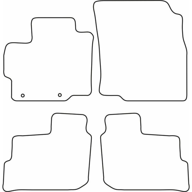 Set velour car mats  Mitsubishi Spacestar/Mirage 2013-