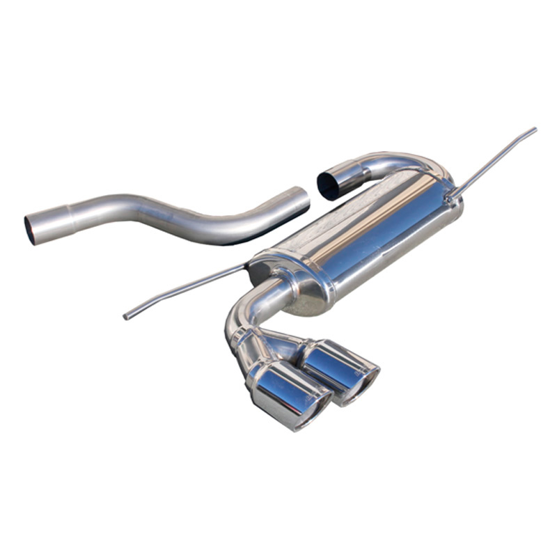 100% Inox Sport Exhaust  Volkswagen Scirocco 2.0TDi (140HP) 2008- 2x80mm X-Race
