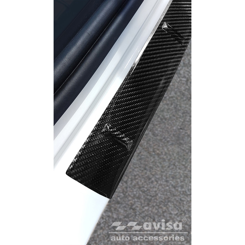 Real 3D Carbon Rear bumper protector  Mercedes GLE II (W167) 2019-2023 incl. 53 AMG 'Ribs'
