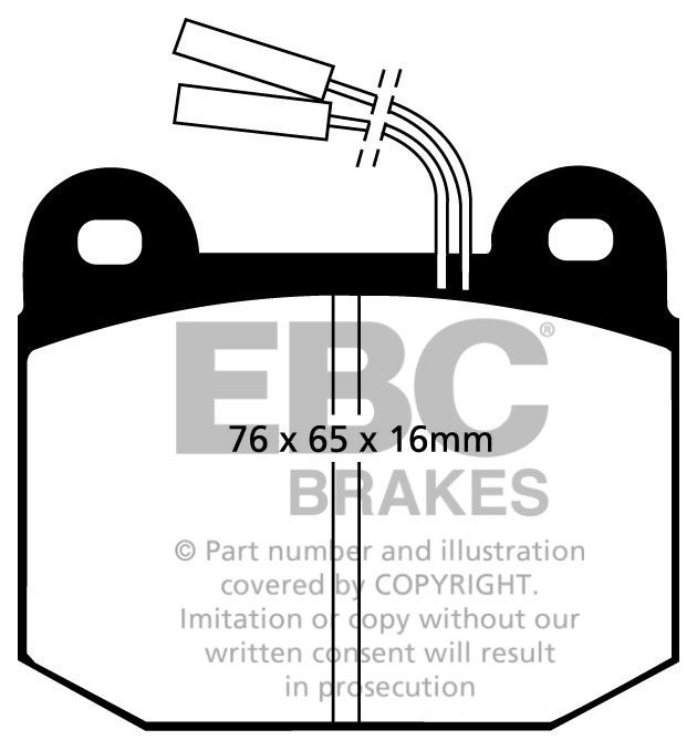 EBC Brakes ALFA ROMEO Alfa 90 1.8 84-87 Remblokken voorzijde