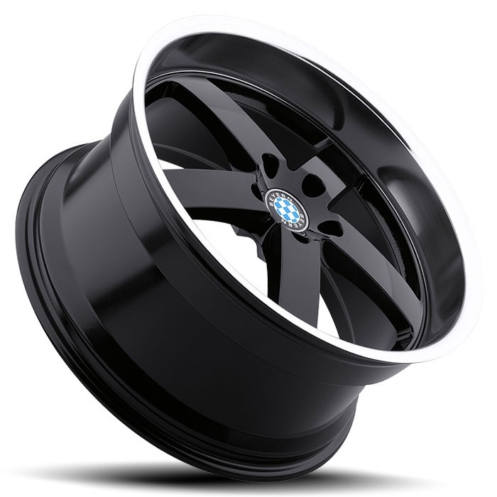 Velgen Beyern Rapp 19x8,5 5x120 ET15 Glanzend Zwart + Machined R