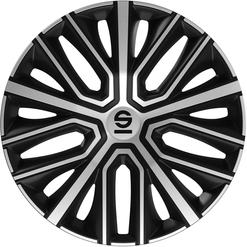 Sparco Wheel Covers Modena - 13-inch - Black/Silver - Set of 4 pieces