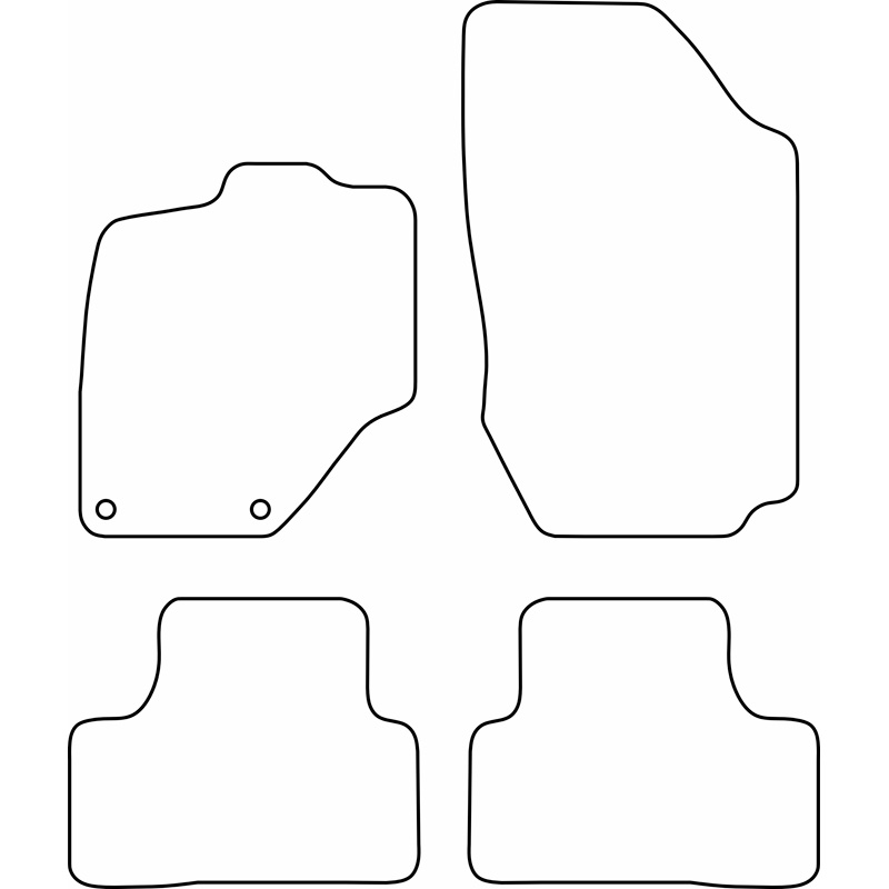 Set velour car mats  Peugeot 3008 III 2024- incl. e-3008