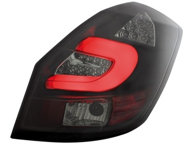 Rear lights Skoda Fabia LED 5J 07+ black/smoke