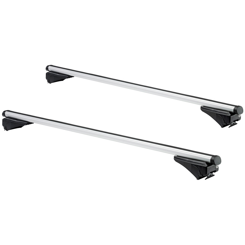 Roof bar set Twinny Load Aluminum A99 for several types with closed or small open roof rails