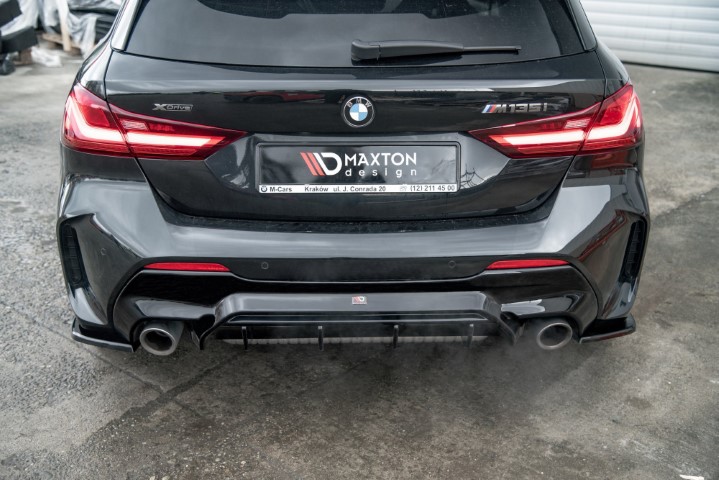 Diffuser passend voor BMW 1 Serie F40 M-Pack/ M135i Maxton Glans Zwart V1