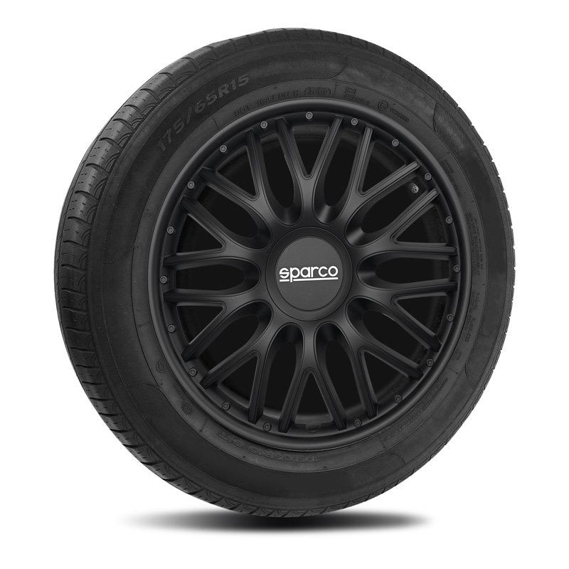 Sparco Wheel Covers Roma - 13-inch - Black - Set of 4 pieces