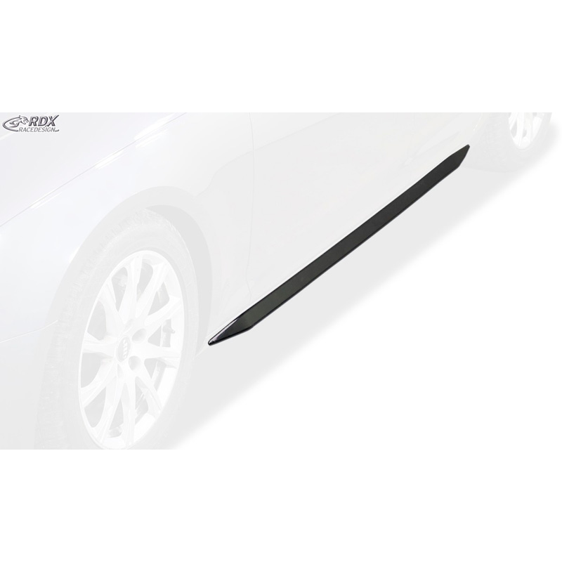 Side skirts 'Slim'  Audi A4 B9 Sedan/Avant 2015-2019 & FL 2019- (ABS glossy black)