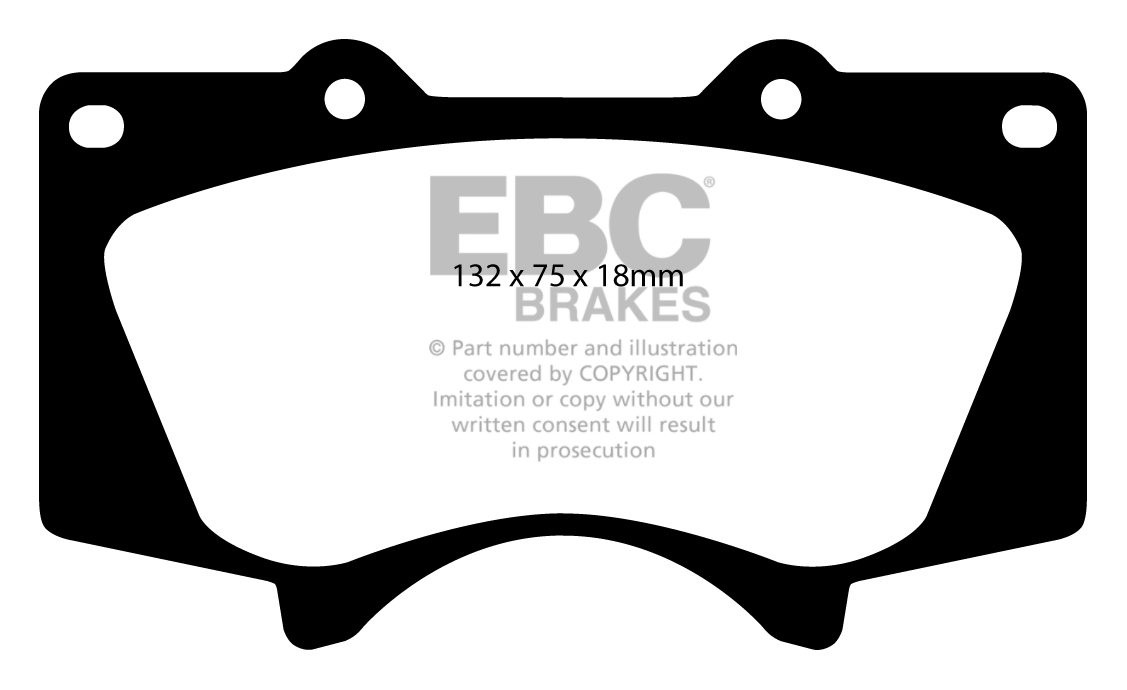 EBC Brakes TOYOTA Landcruiser 3.0 TD (KDJ120) 2003-2009 Remblokk