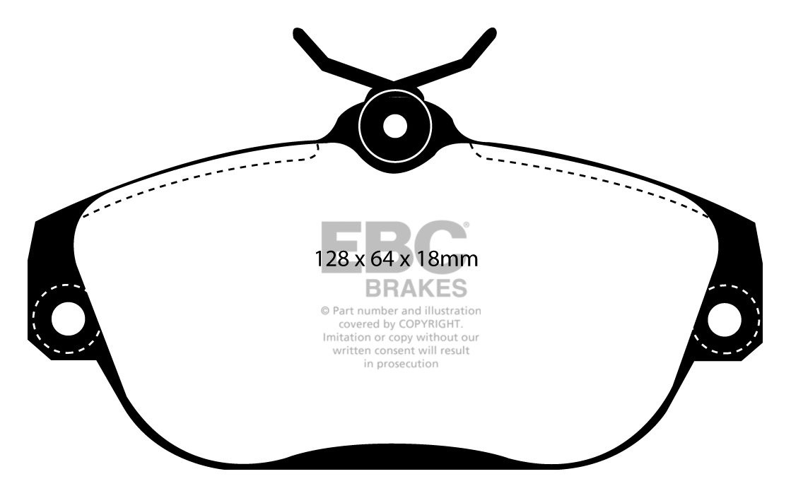 EBC Brakes VOLVO 940 2.3 94-97 Remblokken voorzijde