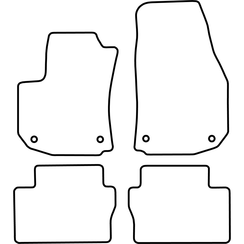 Set car mats  Opel Zafira B 2005-2011 (5 persons)