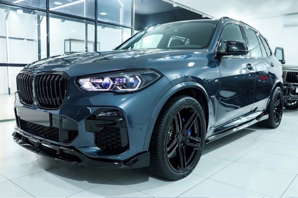 Zijskirts passend voor BMW X5 G05 M-Tech Black Knight Design Glans Zwart