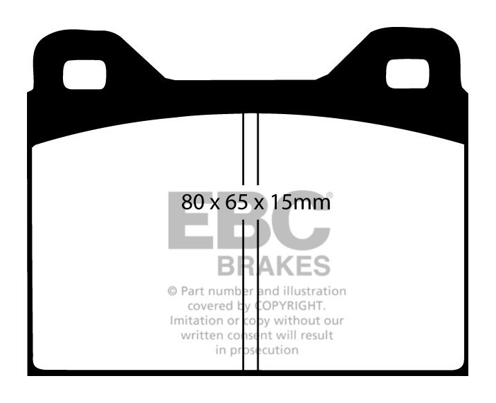 EBC Brakes NISSAN Primera 1.8 (P12) 2002-2008 Remblokken achterz