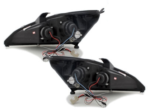 Headlights Ford Focus 98-01 Devil Eyes Dayline Black