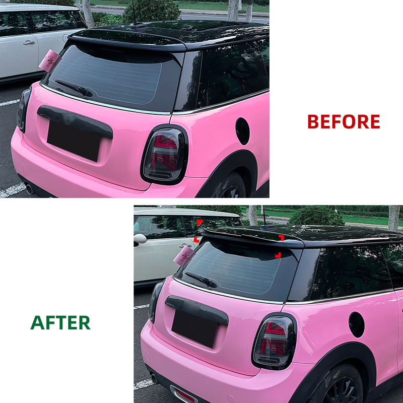 Roof spoiler (Spoiler Cap)  Mini F55/F56 One/Cooper/S 2013-2024 excl. JCW/GP (ABS Glossy Black)