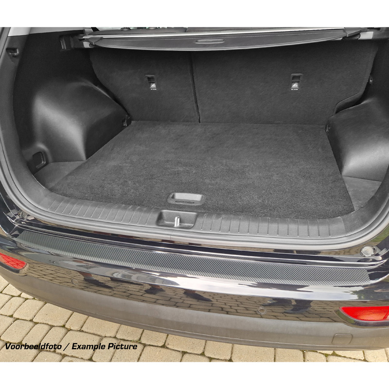 Custom-fit Rear bumper protection film  Volkswagen Touran II (5T) R-Line 2015- - Carbon-look